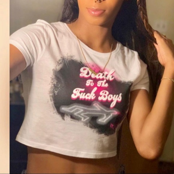 “Death to the F*ckboys” Crop Top - Picture 3 of 3